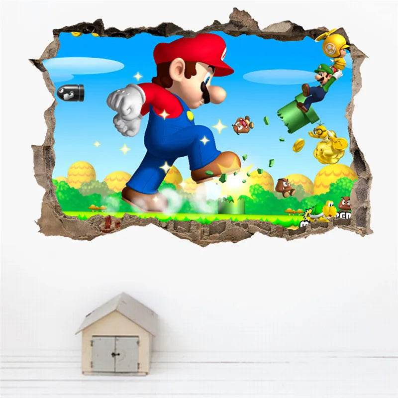 Vibrant Wall Sticker 3D Cartoon Design For Kids Rooms - ToylandEU
