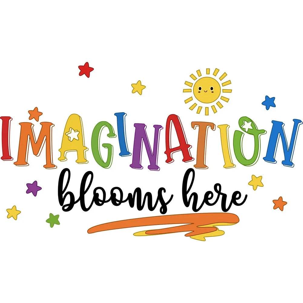 Vibrant Wall Stickers English Phrase Self Adhesive For Kids - ToylandEU