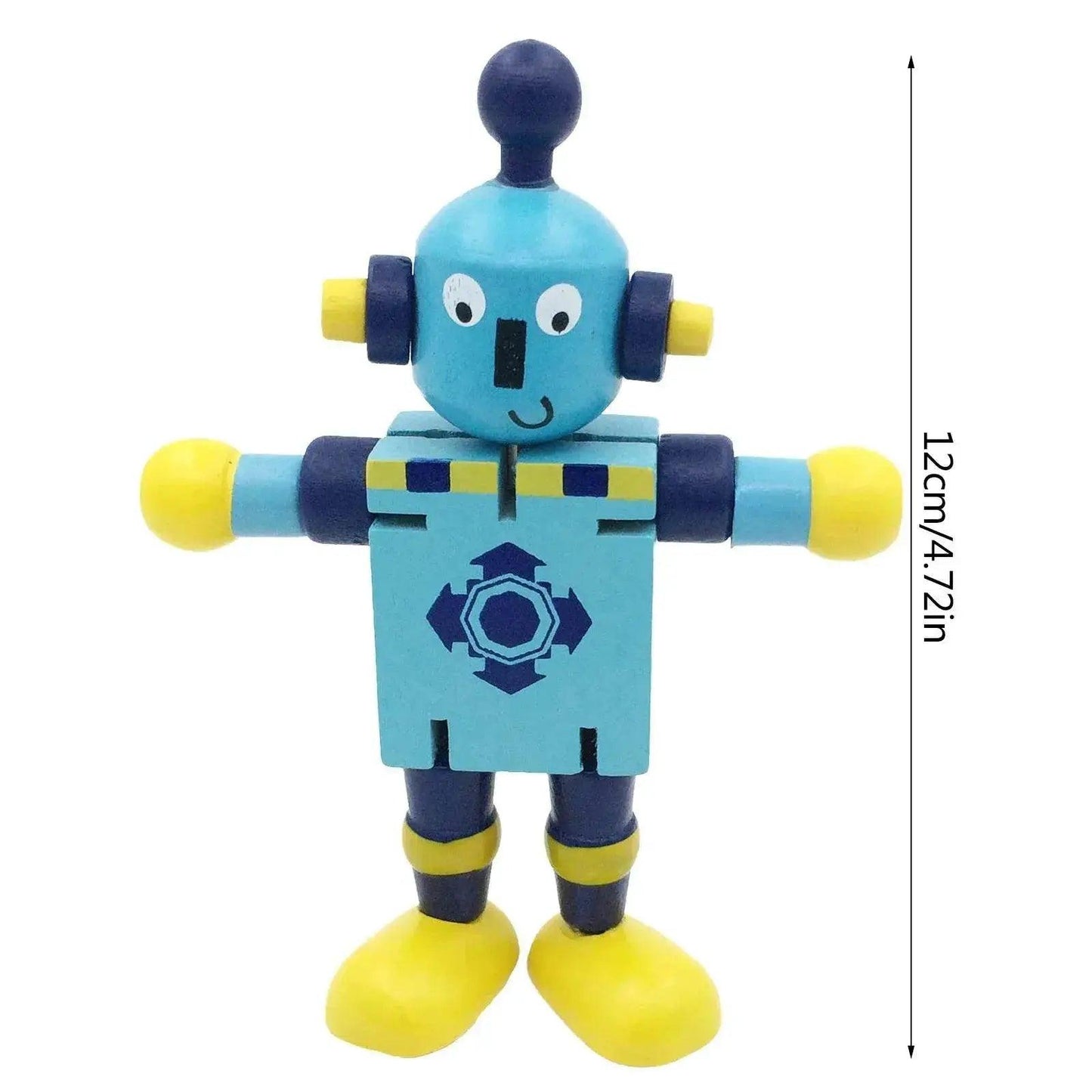  Vibrant Wooden Adaptable Robot Toy - Fun Learning for Kids -  ToylandEU™