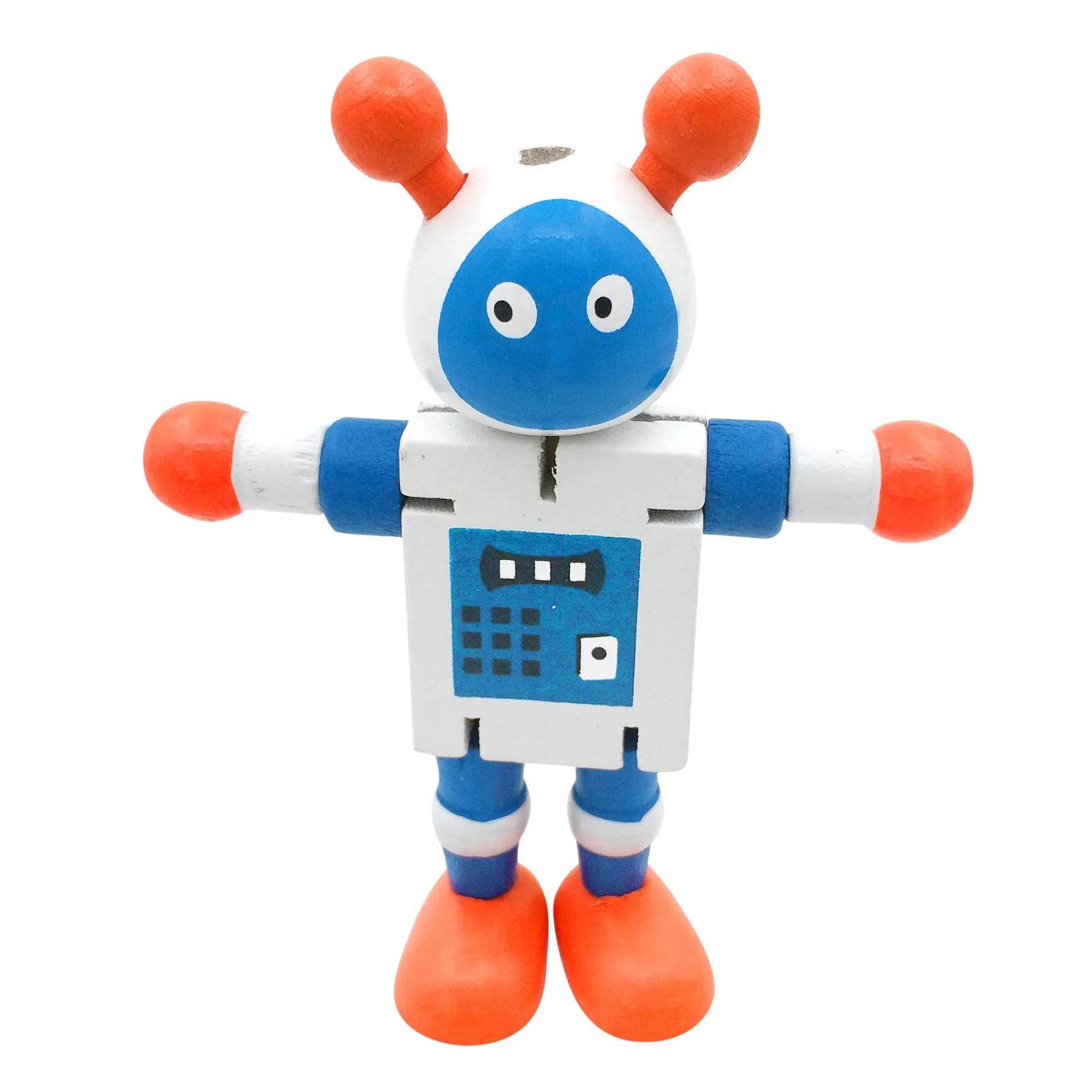 Vibrant Wooden Adaptable Robot Toy - Fun Learning for Kids - ToylandEU