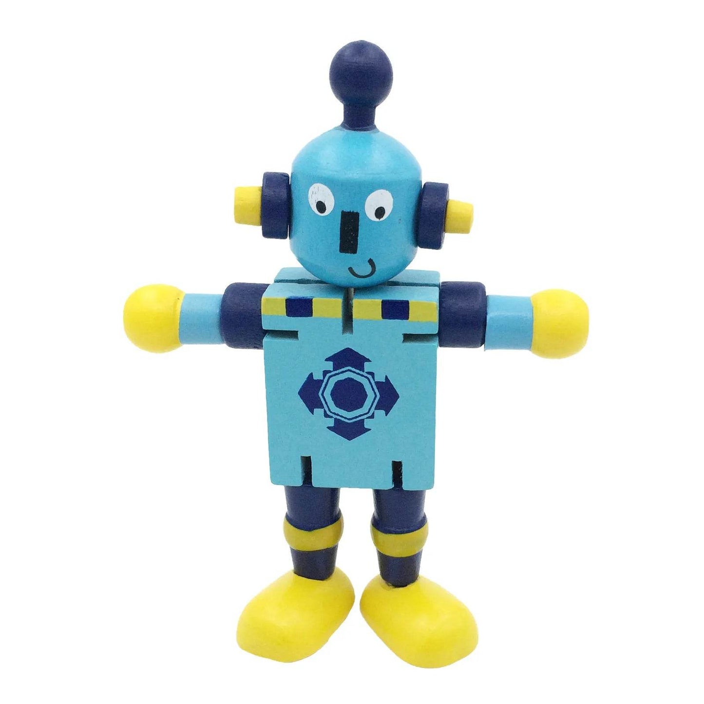 Vibrant Wooden Adaptable Robot Toy - Fun Learning for Kids - ToylandEU