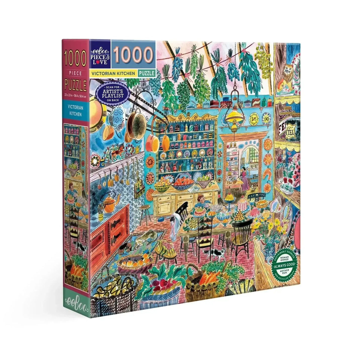 Victorian Kitchen 1000 Piece Jigsaw Puzzle Enchanting Baking Scene - ToylandEU