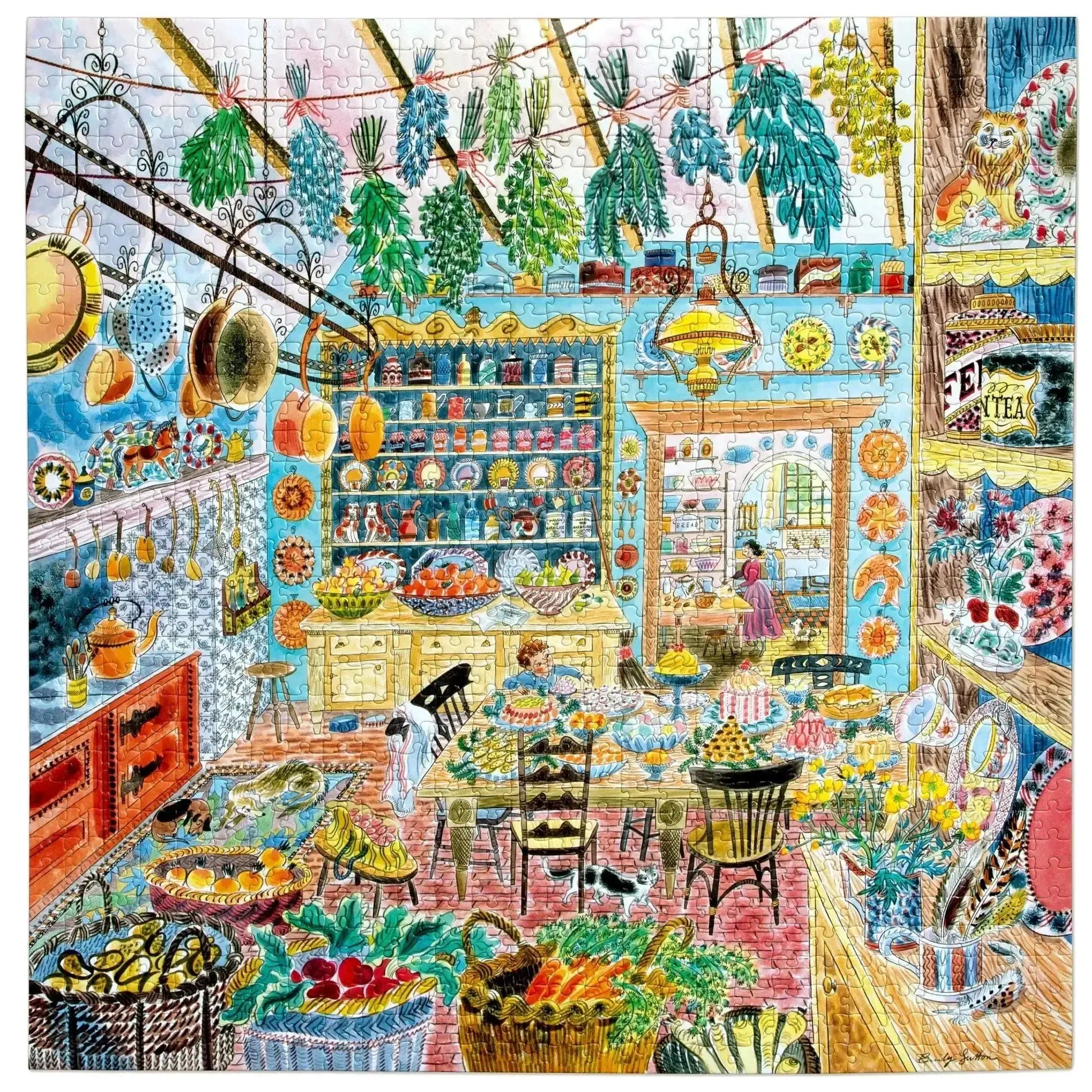 Victorian Kitchen 1000 Piece Jigsaw Puzzle Enchanting Baking Scene - ToylandEU
