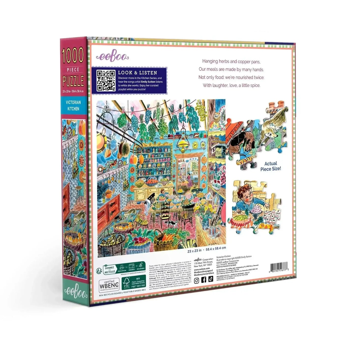Victorian Kitchen 1000 Piece Jigsaw Puzzle Enchanting Baking Scene - ToylandEU
