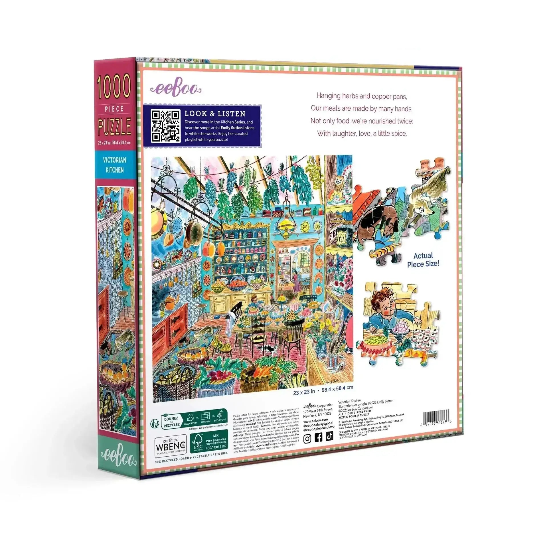 Victorian Kitchen 1000 Piece Jigsaw Puzzle Enchanting Baking Scene - ToylandEU