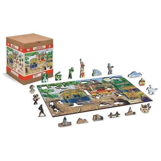  Victorian Street Wood Jigsaw Puzzle Eco Friendly -  ToylandEU™