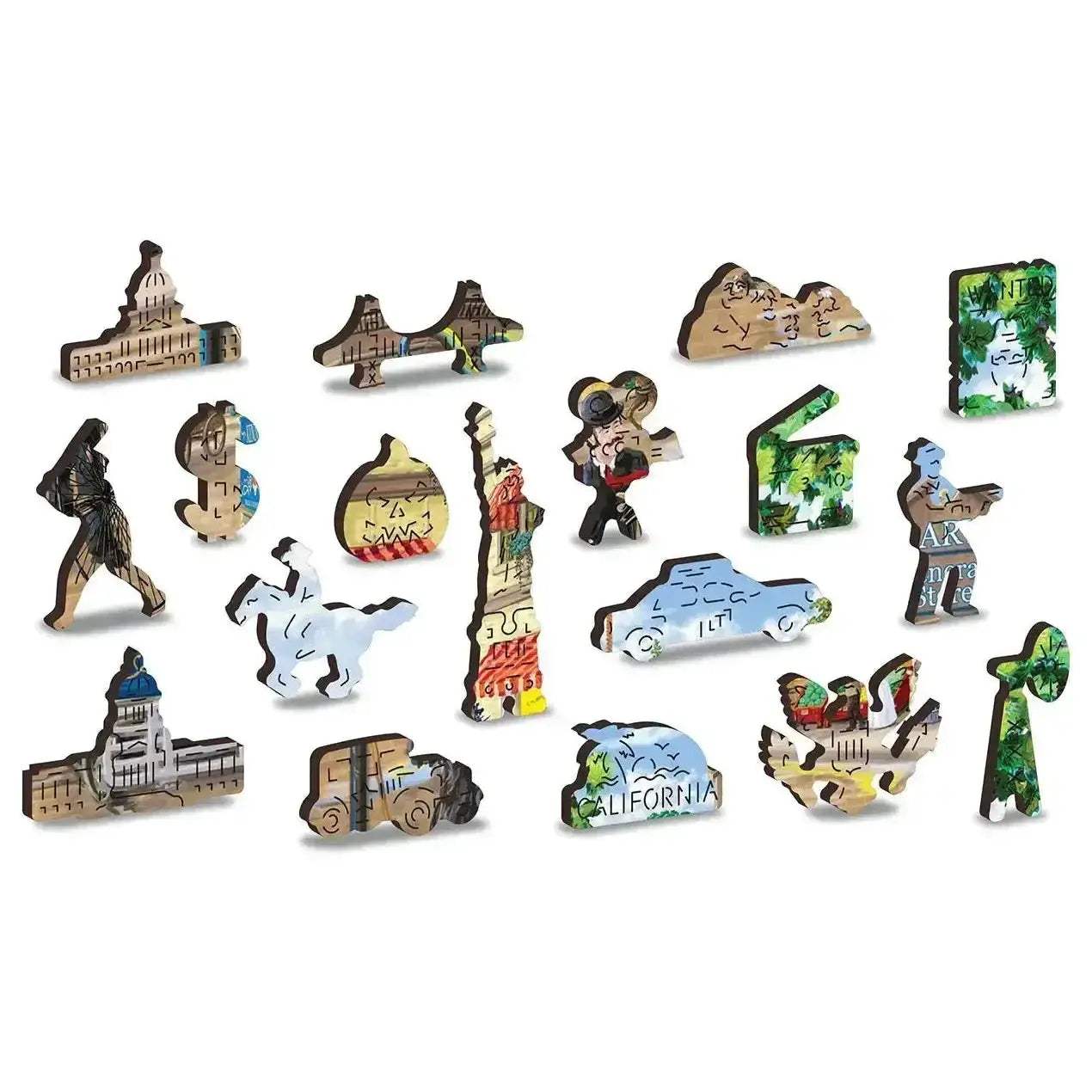 Victorian Street Wood Jigsaw Puzzle Eco Friendly Double Sided - ToylandEU
