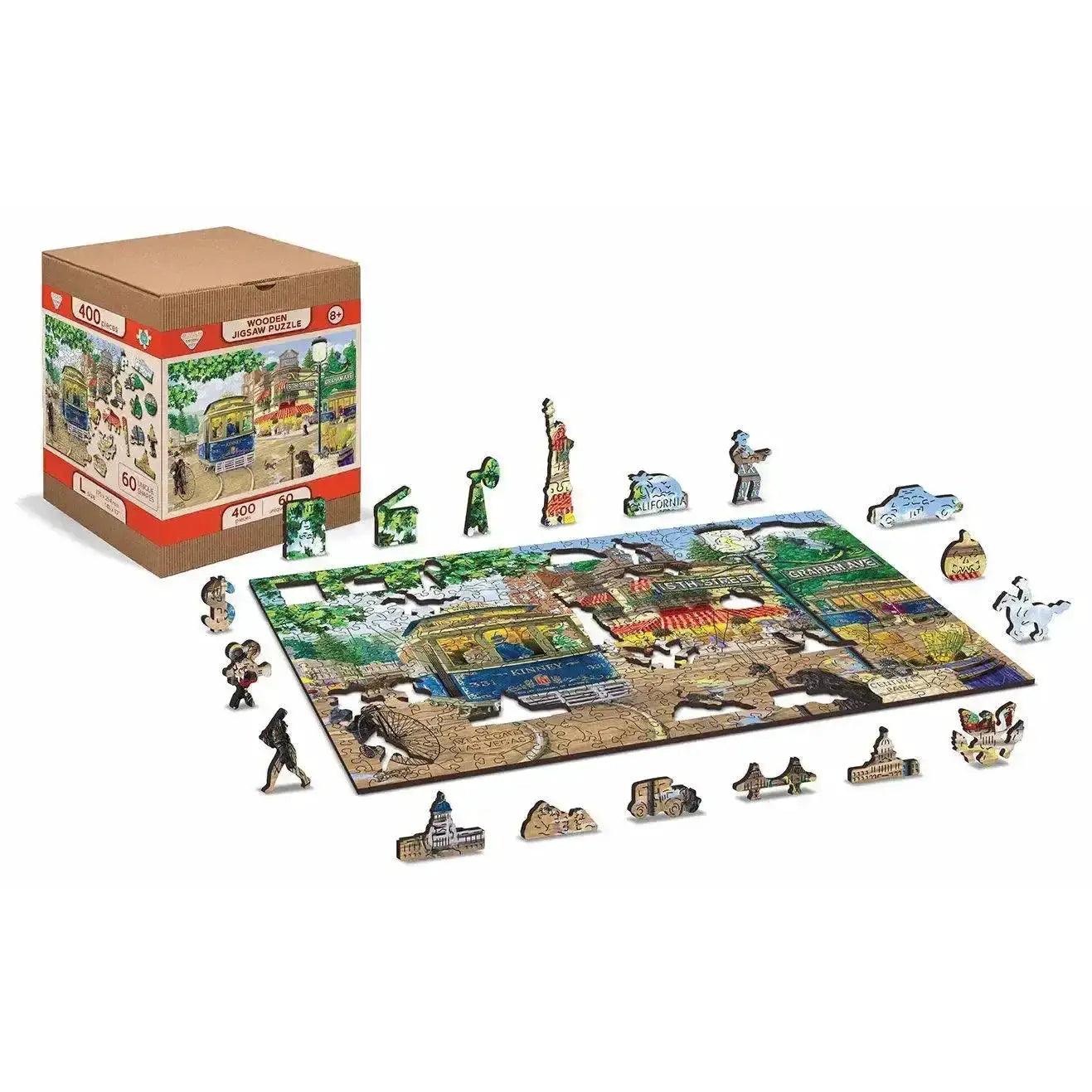  Victorian Street Wood Jigsaw Puzzle Eco Friendly -  ToylandEU™