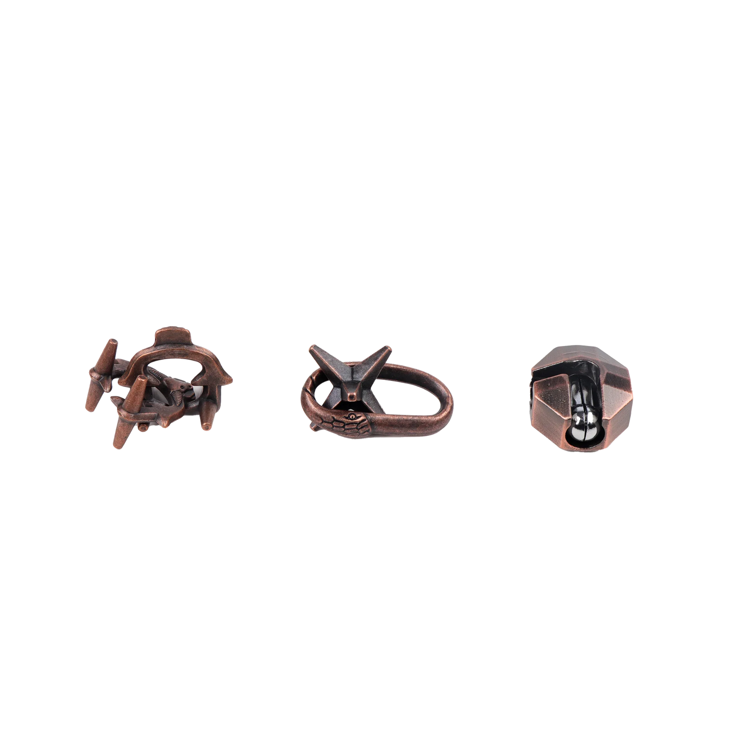 Viking Metal Puzzle Set Three Challenging Brain Teasers - ToylandEU