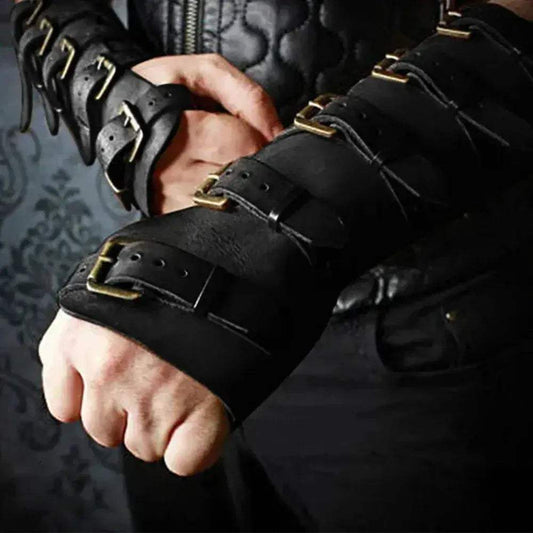 Viking Gauntlet Bracer Leather Arm Armor For Cosplay - ToylandEU