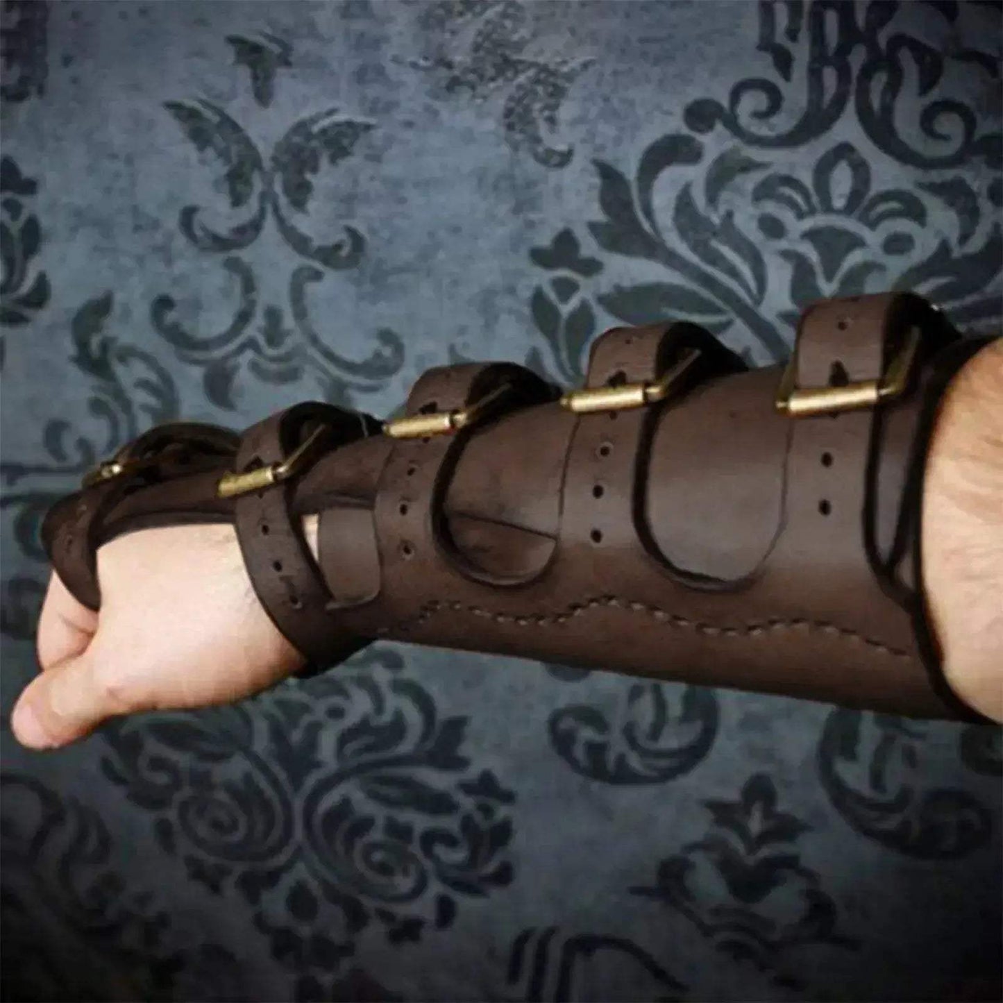 Viking Gauntlet Bracer Leather Arm Armor For Cosplay - ToylandEU