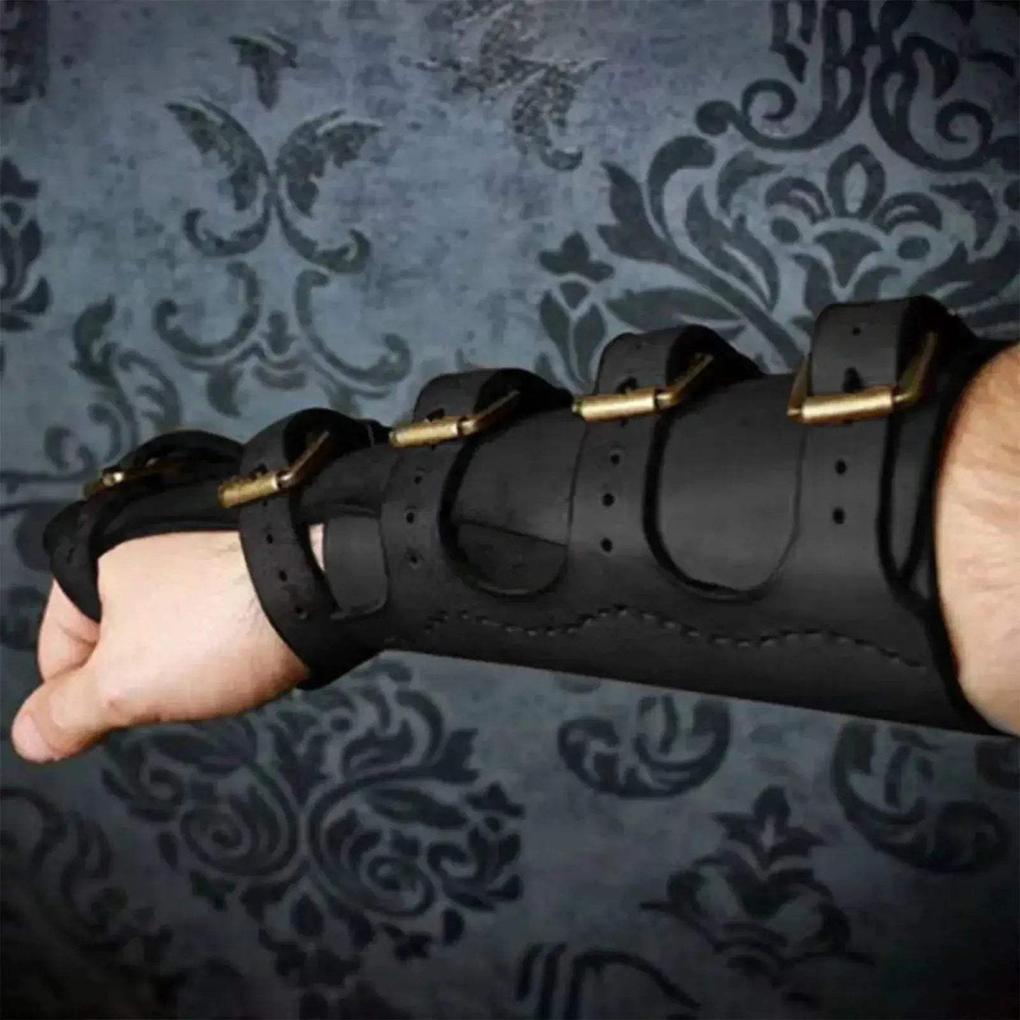 Viking Gauntlet Bracer Leather Arm Armor For Cosplay - ToylandEU