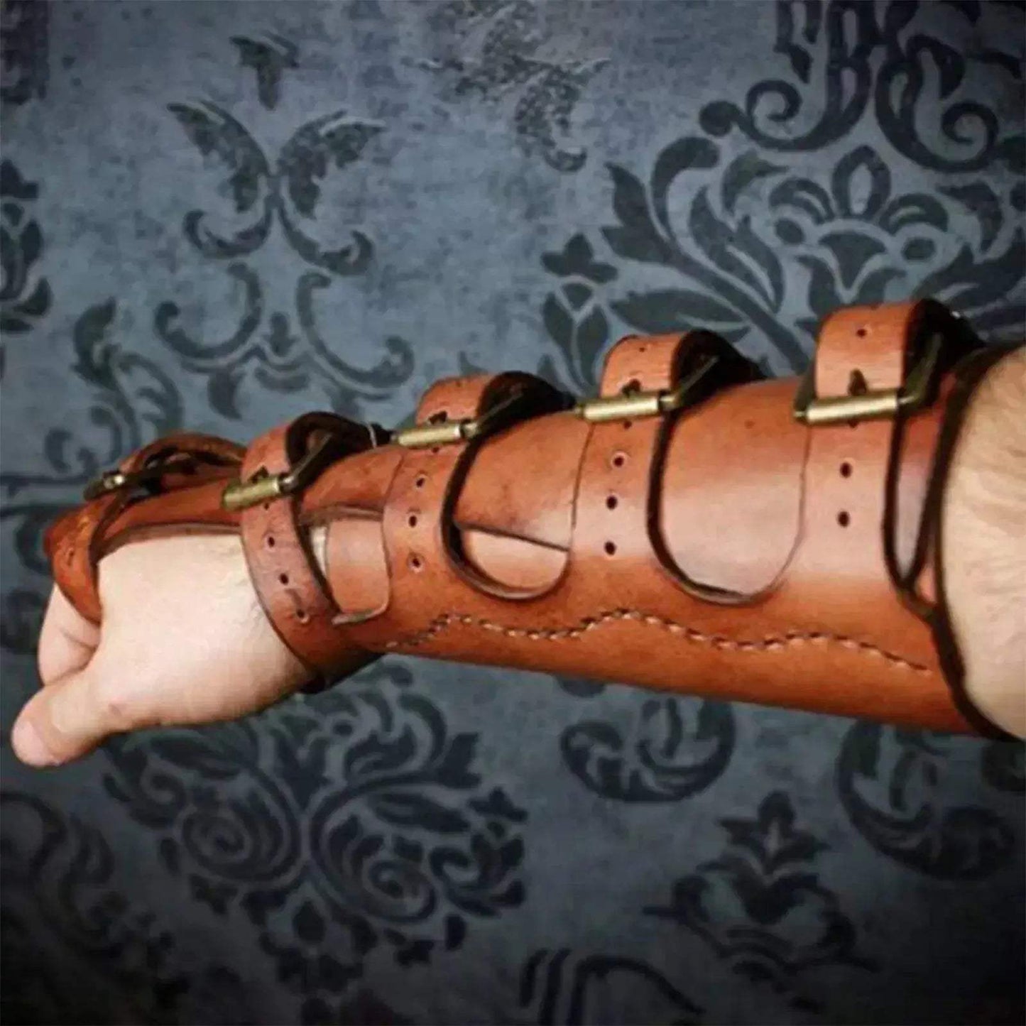 Viking Gauntlet Bracer Leather Arm Armor For Cosplay - ToylandEU