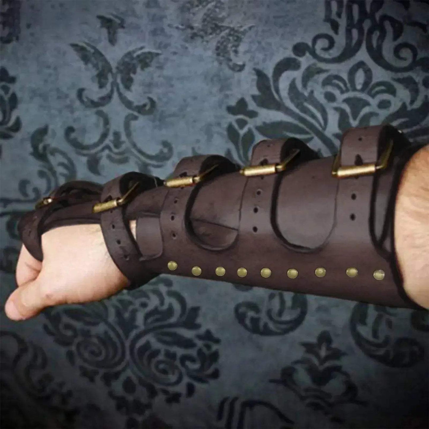 Viking Gauntlet Bracer Leather Arm Armor For Cosplay - ToylandEU