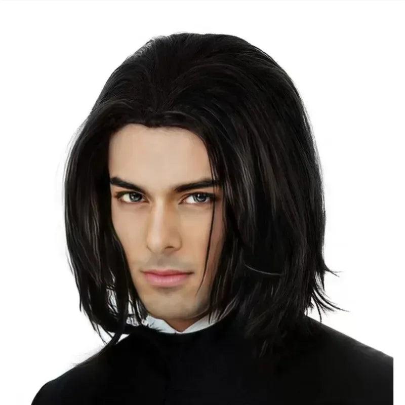 Wig | Vincent Vega Style Cosplay Wig | Heat Resistant Silk | Medium