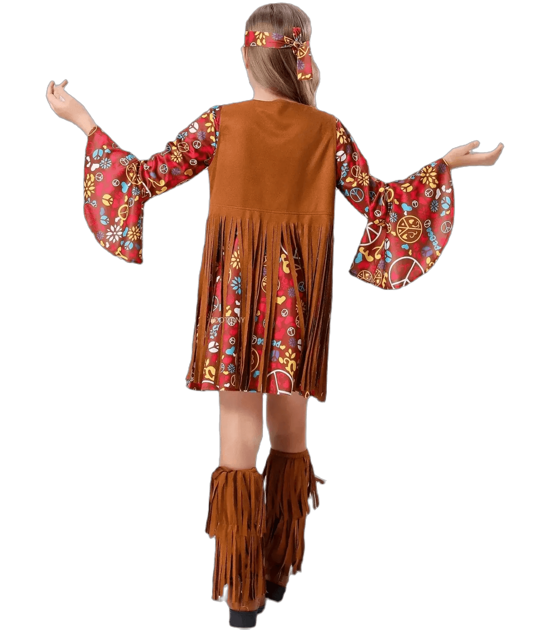  Vintage-Inspired Kids' Hippie Costume Set - Perfect for Halloween, Festivals & Fancy Dress Parties -  ToylandEU™