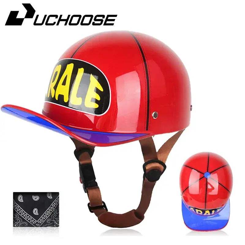 Vintage Open Face Motorcycle Helmet For Adults Summer - ToylandEU