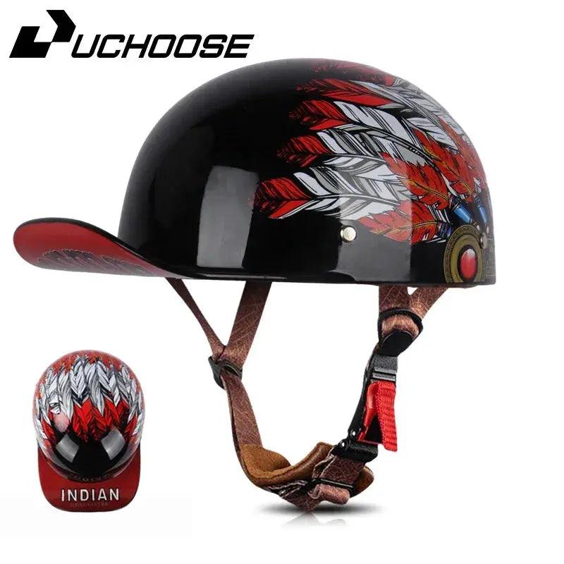  Vintage Open Face Motorcycle Helmet for Adults Summer -  ToylandEU™