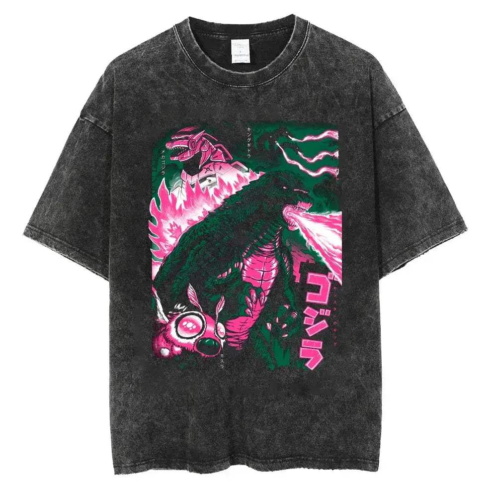 Vintage Washed Cotton T Shirt Crew Neck Ultra Soft Tee - ToylandEU