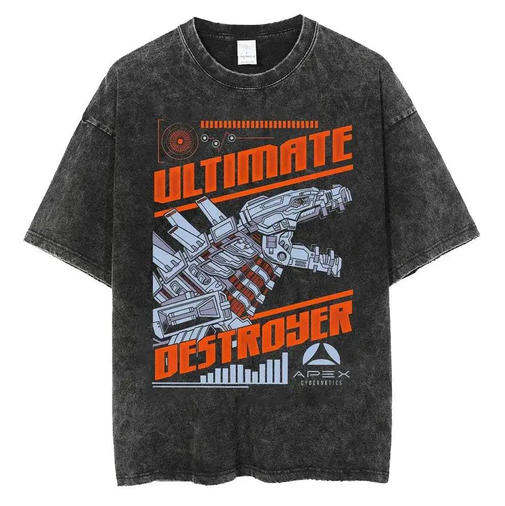 Vintage Washed Cotton T Shirt Crew Neck Ultra Soft Tee - ToylandEU