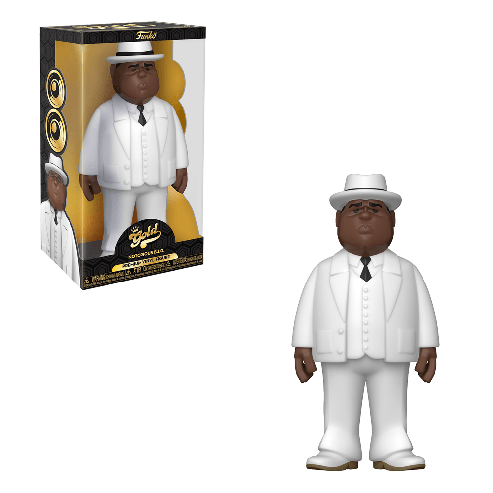 Vinyl Gold Biggie | White Suit 12 Inch | Toylandeu™