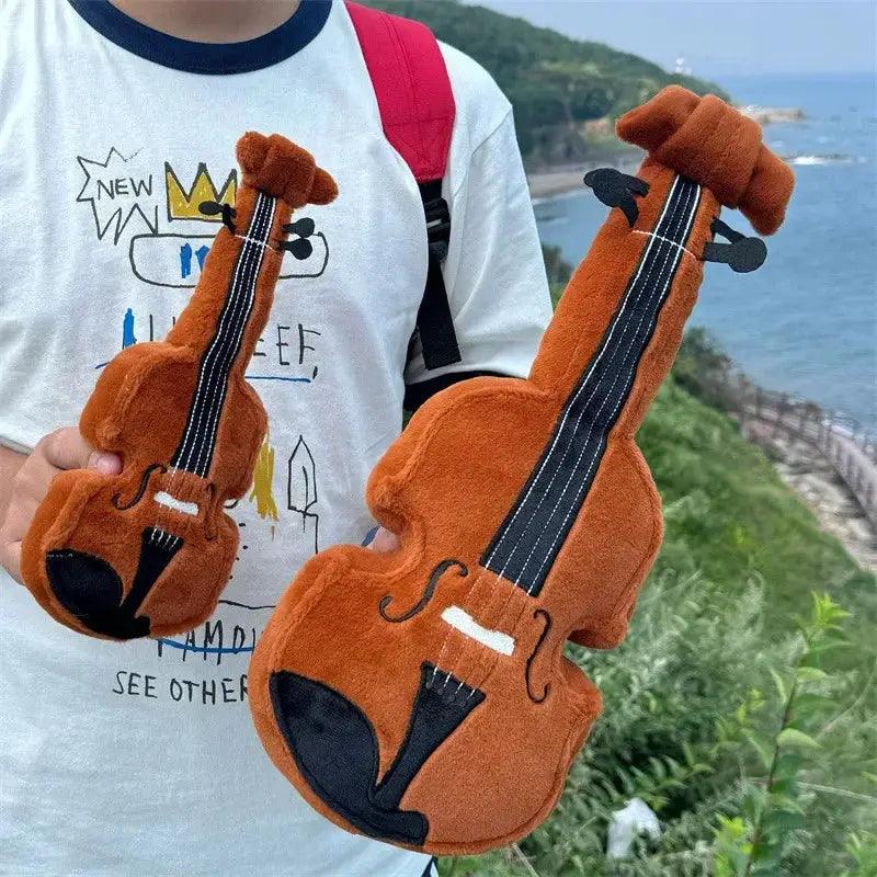  Kawaii Violin Plushie Pillow Soft Musical Decor Gift -  ToylandEU™