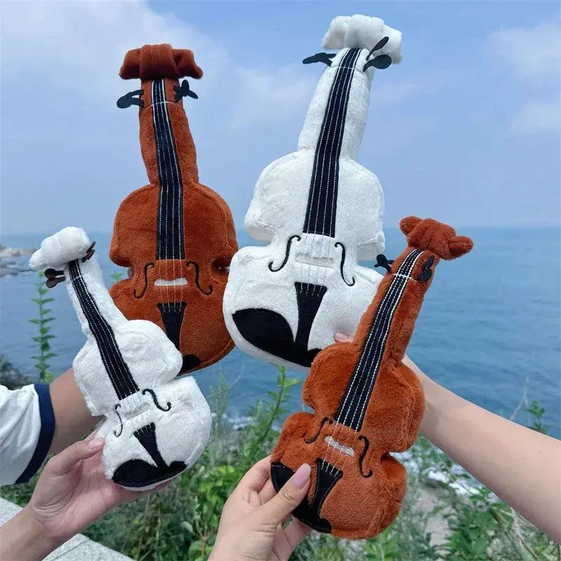  Kawaii Violin Plushie Pillow Soft Musical Decor Gift -  ToylandEU™