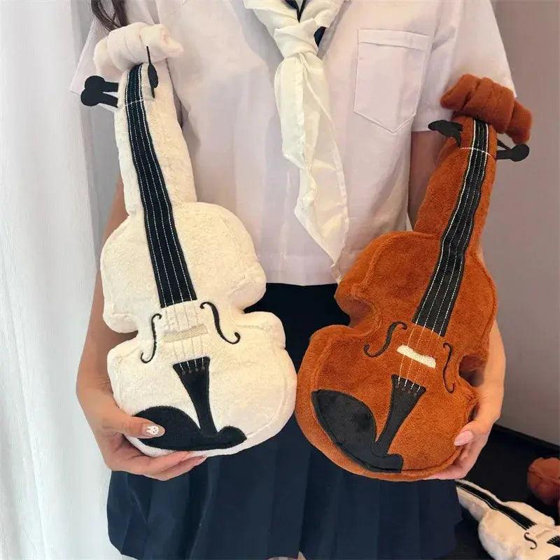  Kawaii Violin Plushie Pillow Soft Musical Decor Gift -  ToylandEU™