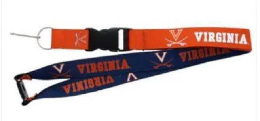  Virginia Cavaliers Lanyard Reversible Blue Orange Aminco -  ToylandEU™