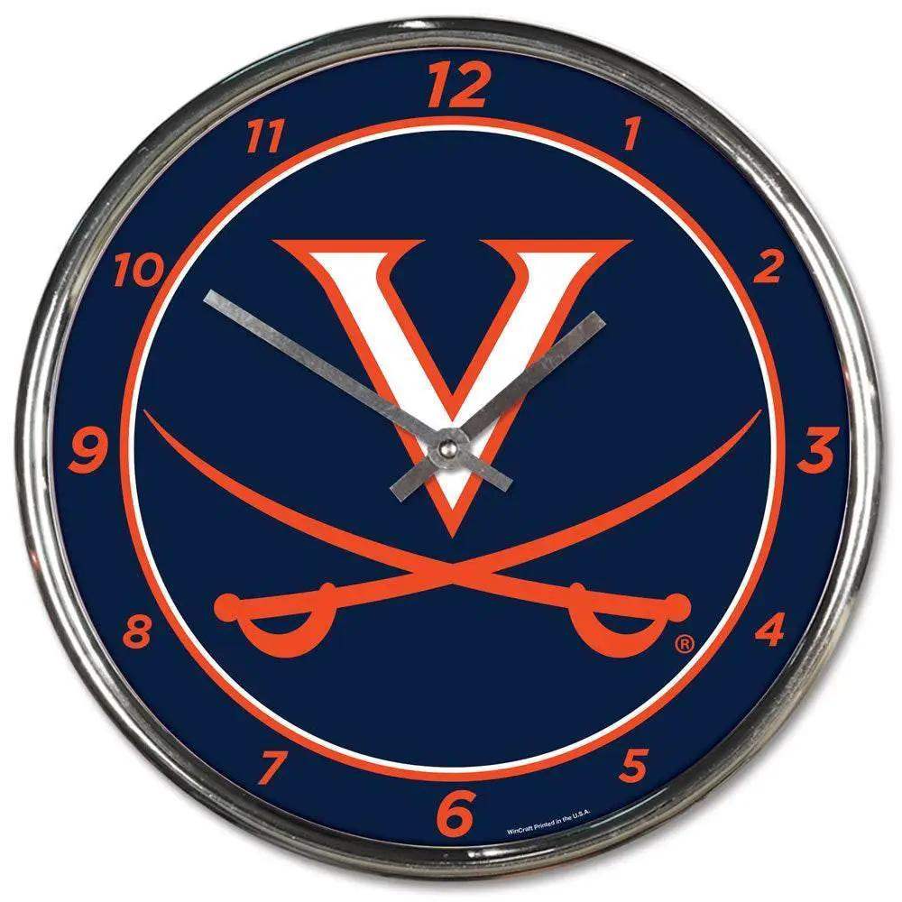  Virginia Cavaliers Round Chrome Wall Clock Metal Hands -  ToylandEU™