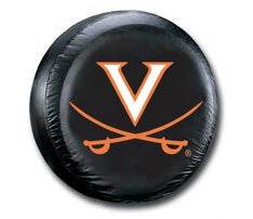 Virginia Cavaliers Tire Cover Black Universal Fit 27 To 29 - ToylandEU