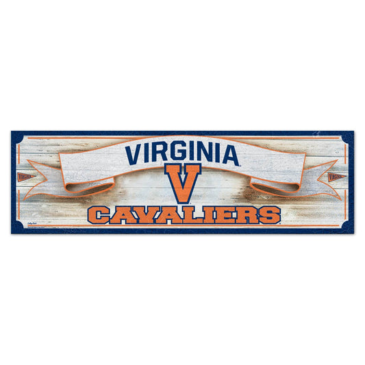 Virginia Cavaliers Wood Sign 9x30 Outdoor Decor Rustic - ToylandEU