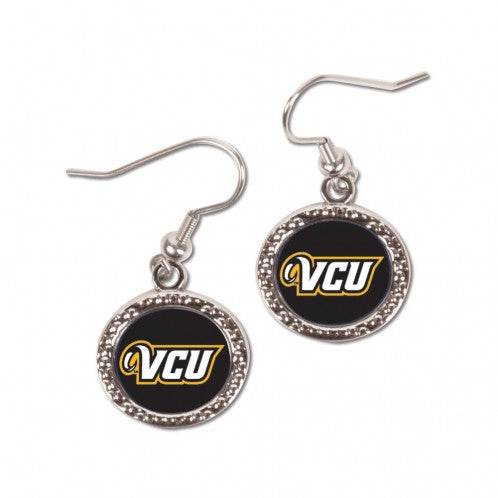 Virginia Commonwealth Rams Earrings Round Style Official - ToylandEU