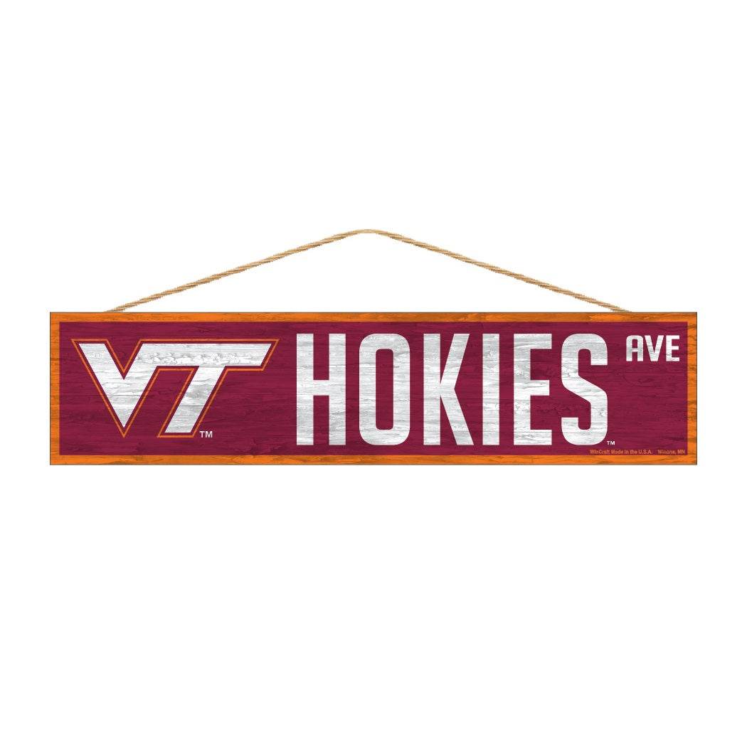Virginia Tech Hokies 4x17 Wood Sign With Avenue Design - ToylandEU