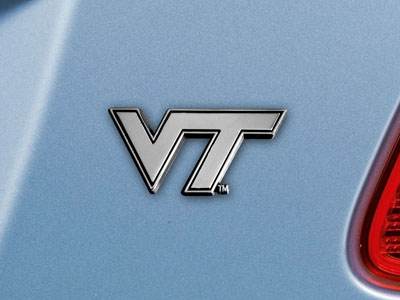 Virginia Tech Hokies Auto Emblem Chrome Metal 3D Logo - ToylandEU