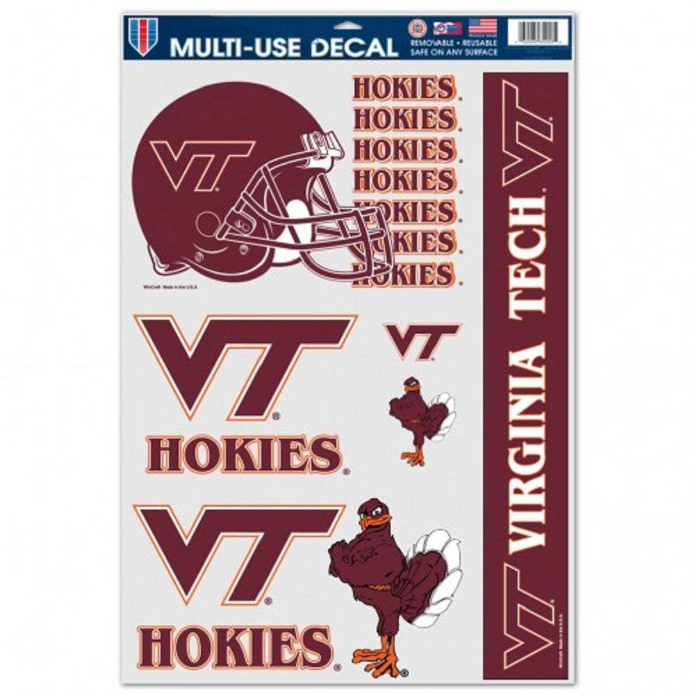 Virginia Tech Hokies Decals 11x17 Multi Use 5 Piece Set - ToylandEU