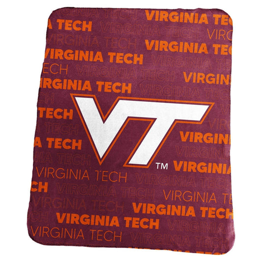 Virginia Tech Hokies Fleece Throw 50x60 Blanket Classic - ToylandEU