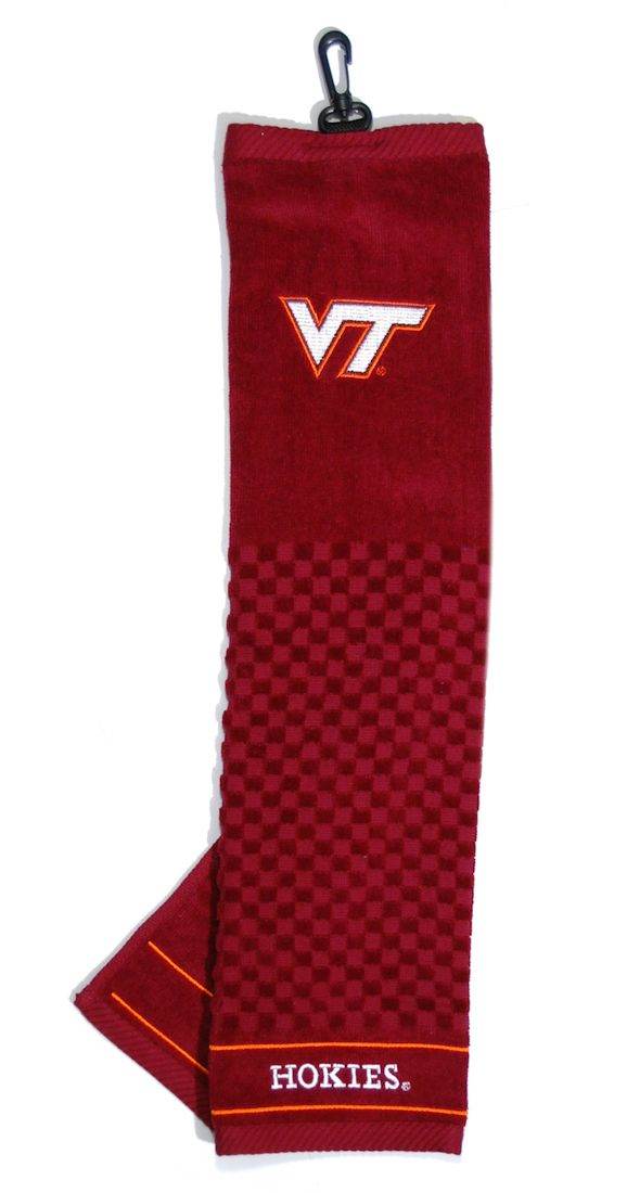 Virginia Tech Hokies Golf Towel 16x22 Embroidered Tri Fold - ToylandEU