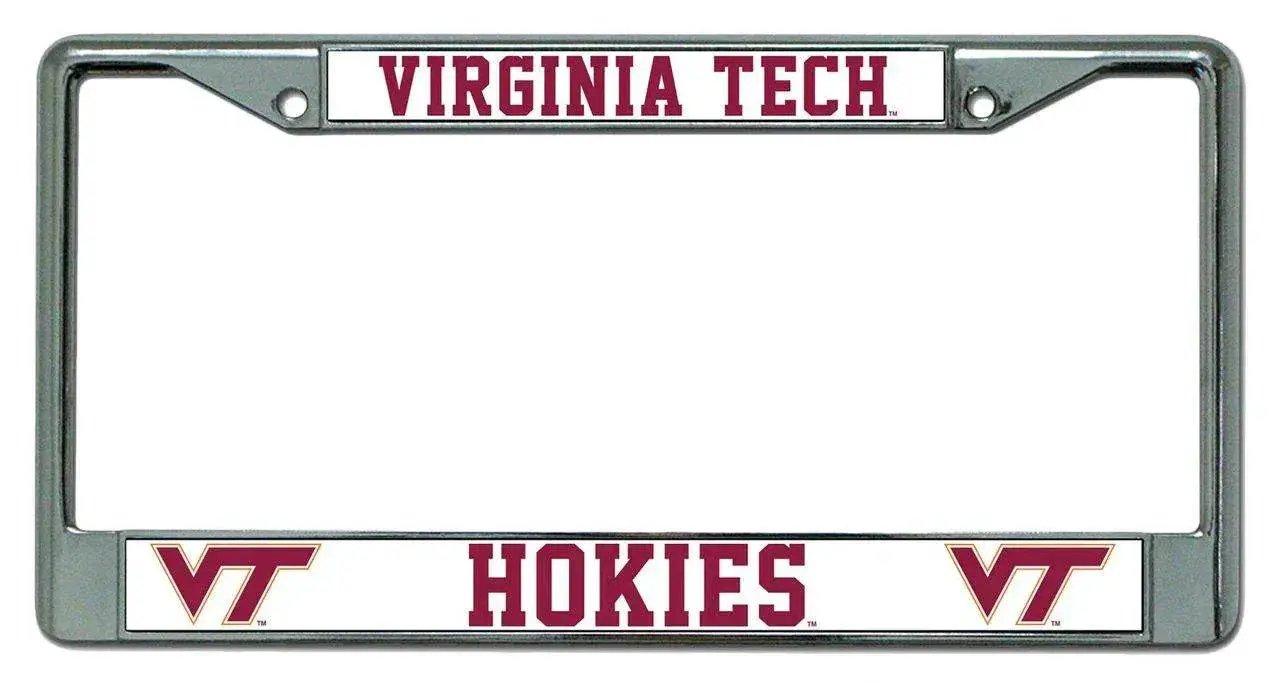  Virginia Tech Hokies License Plate Frame Chrome -  ToylandEU™