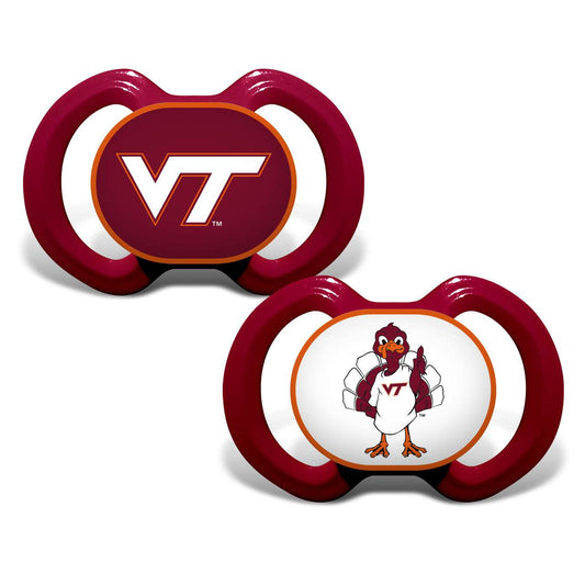 Virginia Tech Hokies Pacifier 2 Pack Officially Licensed - ToylandEU