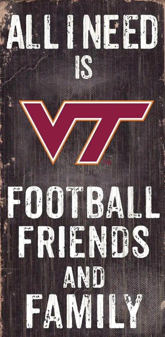 Virginia Tech Hokies Wood Sign 6x12 Football Friends Black -  ToylandEU™