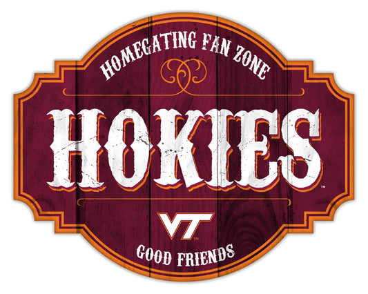 Virginia Tech Hokies Wood Tavern Sign 12 Inch Homegating - ToylandEU