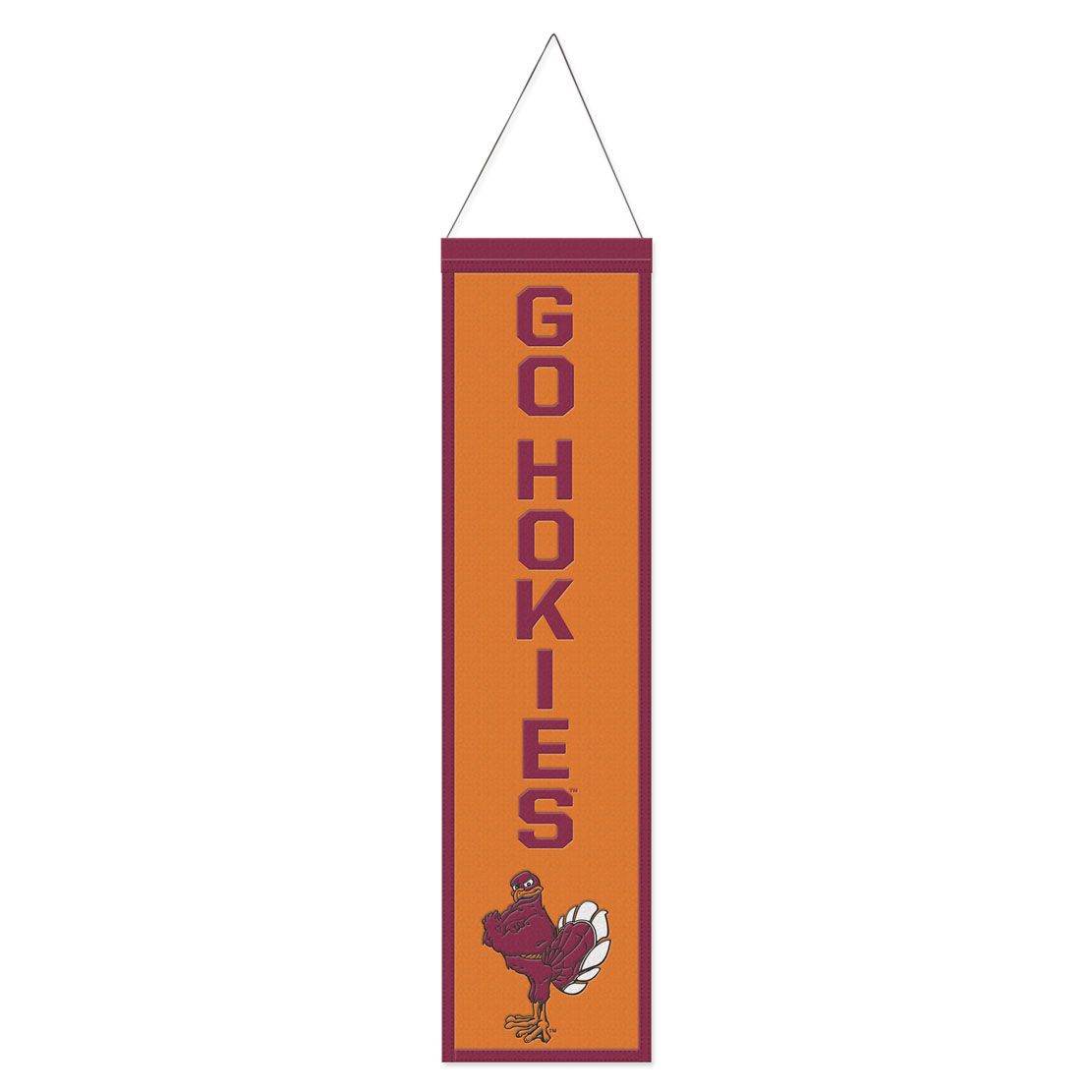 Virginia Tech Hokies Wool Banner 8x32 Heritage Slogan - ToylandEU