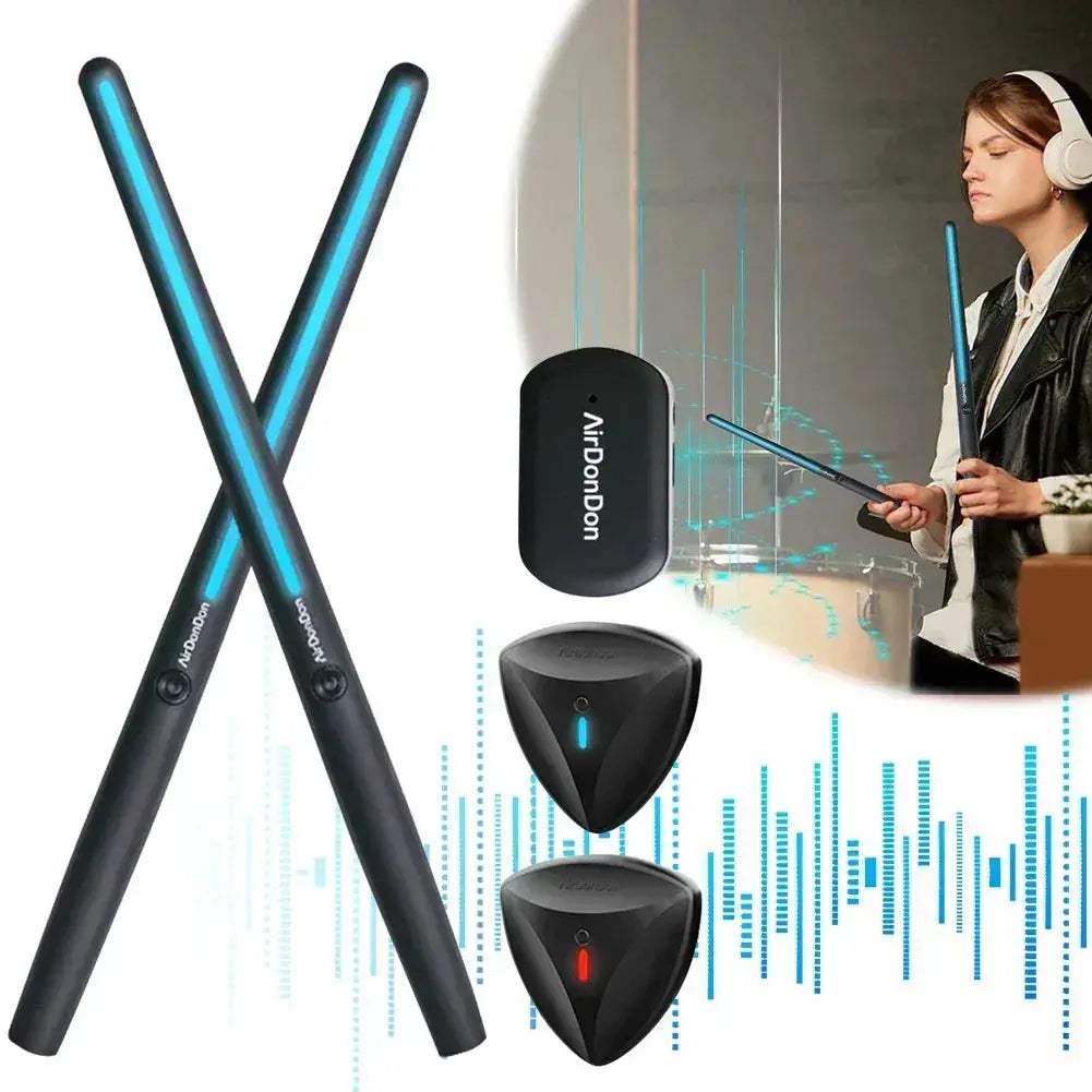 Virtual Air Drum Set With Realistic Electronic Drums And Pedals - ToylandEU