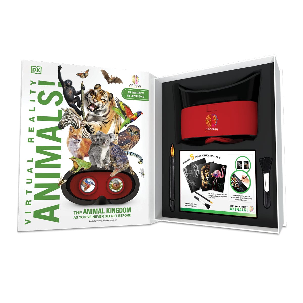 Virtual Reality Animals Kit | With Book & Scratch Art | Toylandeu™