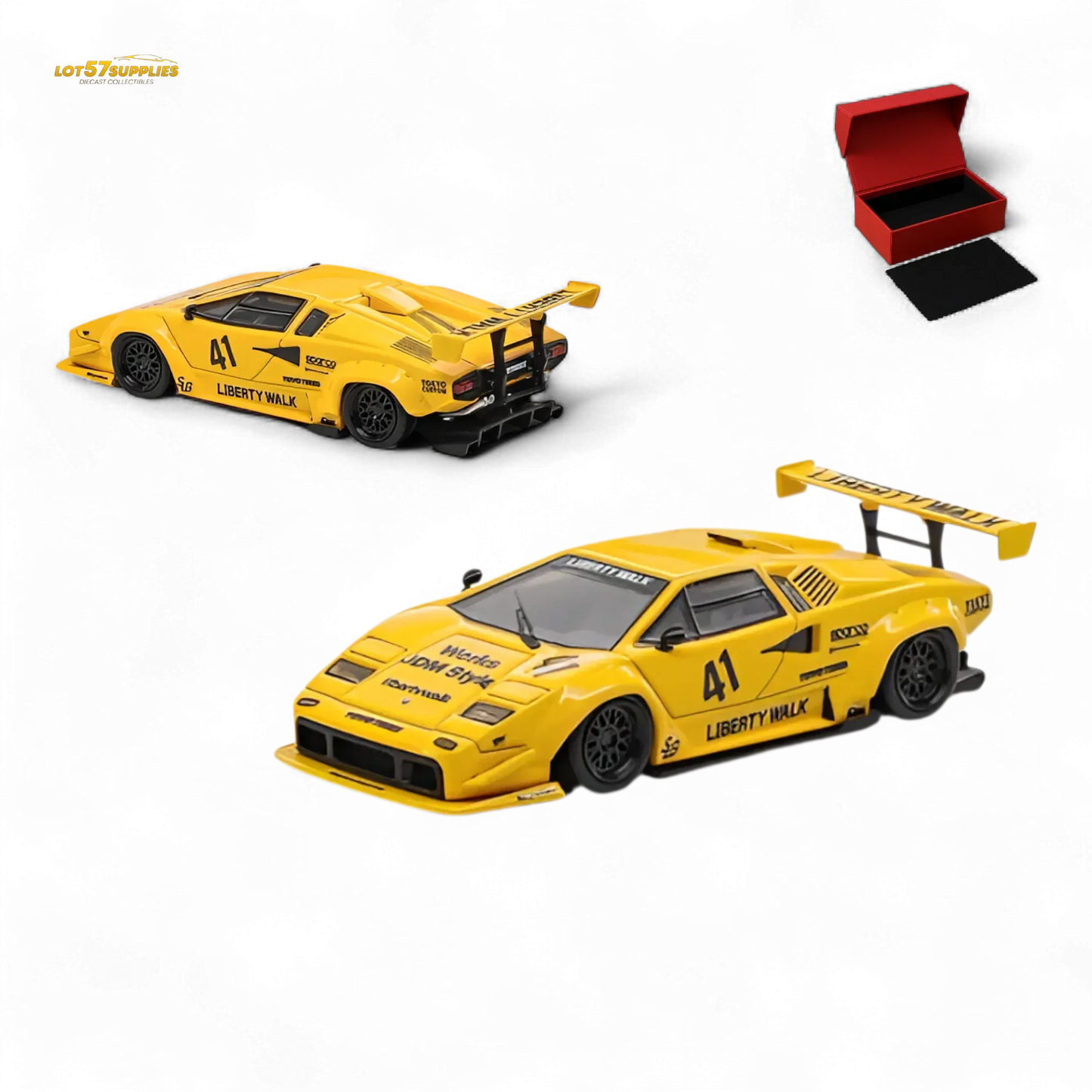 Vision64 LB Lamborghini Countach Luxury Version - Yellow 1:64 - ToylandEU
