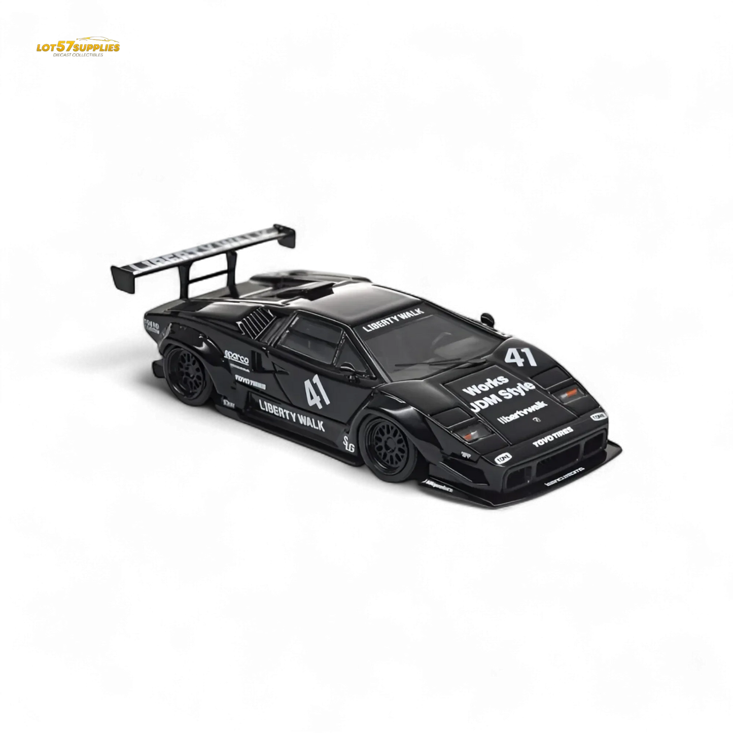 Vision64 Lamborghini Countach Luxury Version Black 1:64 - ToylandEU