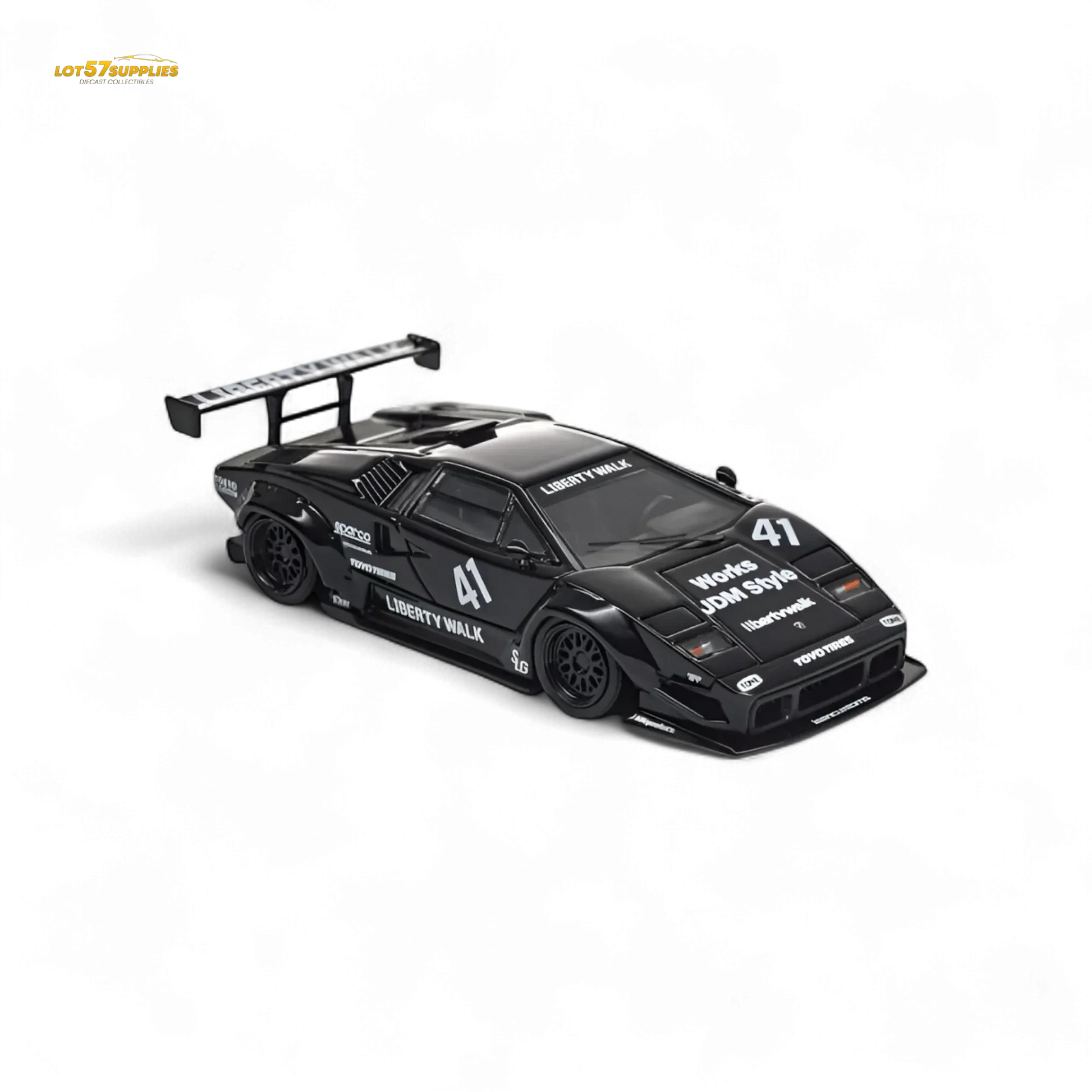 Vision64 Lamborghini Countach Luxury Version Black 1:64 - ToylandEU