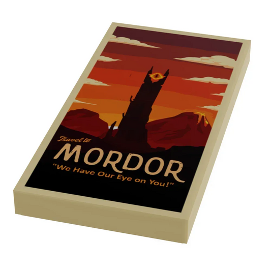  LEGO 2x4 Tile Travel Poster LOTR Displays High Quality -  ToylandEU™