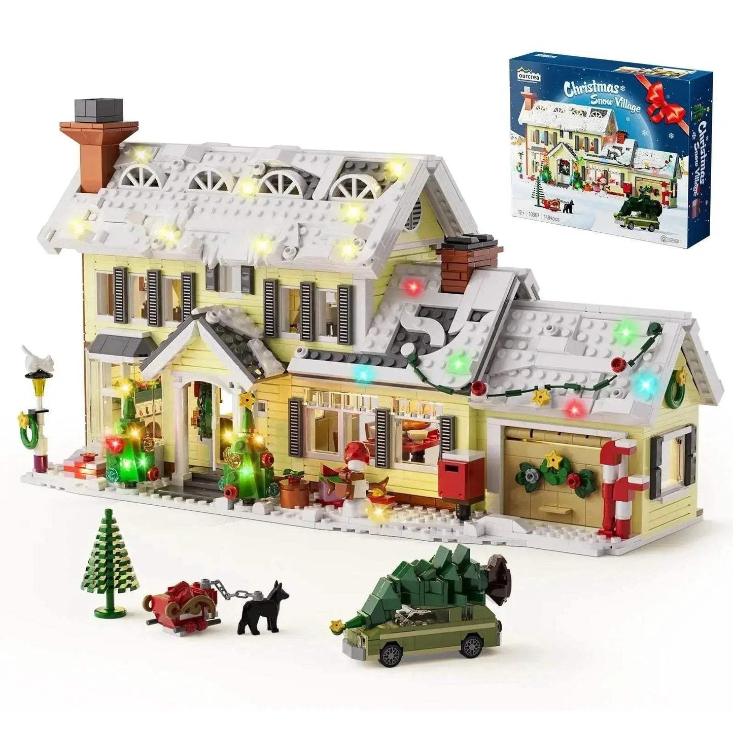  Vivid 1484 Pieces Snow Village Building Set Toyland EU -  ToylandEU™